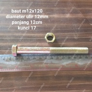 M12X120 NUT BOLT YELLOW BOLT 12CM LENGTH KEY 17 P1. 25