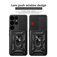 Rugged Tactical For Samsung A14 4G A14 5G A24 4G A24 5G A34 5G A25 A15 A35 Phone Case Sliding Camera