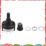 3P4T 3 Pole 4 Position Single  Band  Rotary Switch w Knob