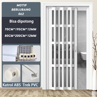 VibeHome Folding Door Pvc Pintu Lipat pintu geser lipat PVC Sistem Sliding penyekat ruangan