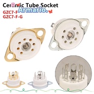 ARMARIO 1Pcs Valve Base, Tin-Plated DIY Ceramic Tube Socket, Durable 7Pin B7G PCB Mount GZC7-F GZC7-
