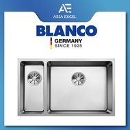 BLANCO ANDANO 500/180-U 74.5CM DOUBLE BOWL STAINLESS STEEL KITCHEN SINK