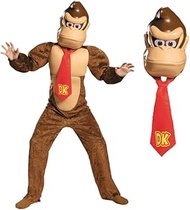 Disguise Boy's Donkey Kong Deluxe Super Mario Bros. Nintendo Costume, Large/10-12
