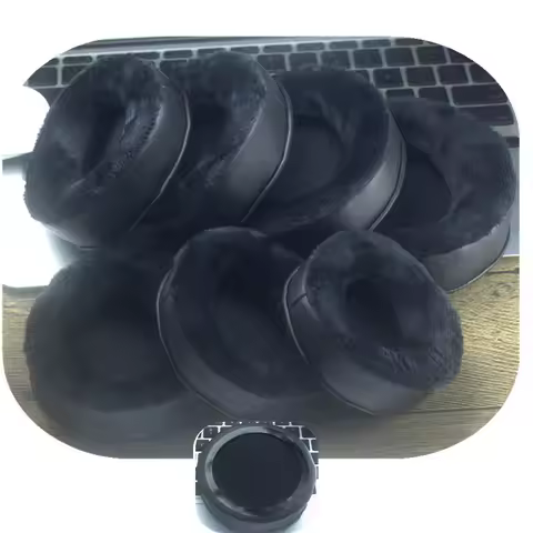 2pcs Velvet Fabric Angled Earpad Round 80MM 85 90 95 100MM 105 110 MM Headphone Ear Pads Cover Heads