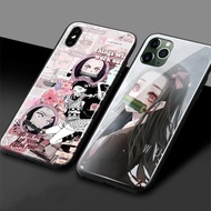 [HMKLD] Nezuko Kamado Kimetsu Geen Yaiba Zachte Siliconen Glas เคสมือถือ Apple Iphone 6 6S 7 8 Plus X Xr Xs 11 Pro Max