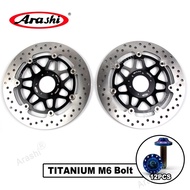 Arashi CNC Full Floating Front Brake Disk Disc Rotors For HONDA CBR900RR 1994 1995 1996 1997 CBR 900 RR Motorcycle Titanium Mounting Bolts