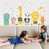 Reliza Wall Sticker Cartoon Kids Animal Study Animal Wall Sticker LDR