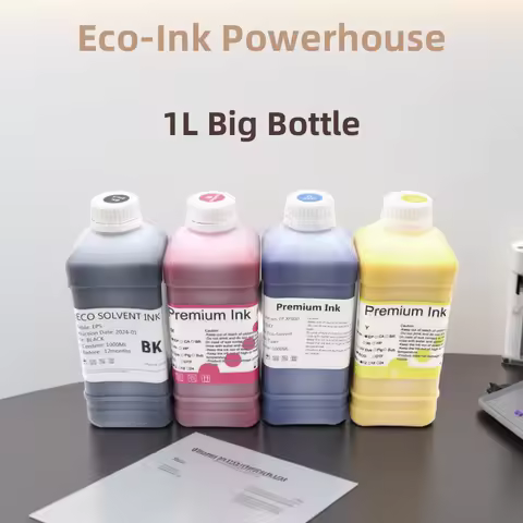1000ml For EPSON DX7 DX5 DX4 XP600 Eco-solvent Ink For Roland BN20 SP540V SP300 XR640 SP540i VS300i 