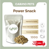 [24HR SHIP] CARINO PETS POWER SNACK 100G Rabbits Skin & Coat Supplement Angora Dwarf Rabbit Hair Fur