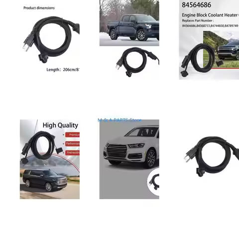 U1JF Efficient Engine Warming Cable For 2019 To 2024 Truck Years Aimed At Reducing Consumption And P