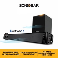 SonicGear BT-5500 SonicBar Airbass Digital Optical Audio with Wireless Subwoofer [Bluetooth/ USBPlayback/ FM/ Line in