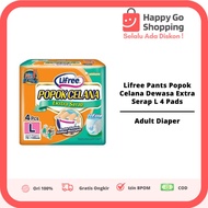 Lifree Pants Extra Absorbent Adult Pants L 4 Pads