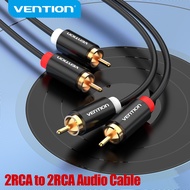 Cáp âm thanh Vention RCA đến RCA Dây âm thanh 2RCA Nam đến Nam 1m 2m 3m Audio Cable cho loa TV DVD C