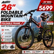 AENXRD【Fold】Mountain bike 26 in Hub 21Variable speed Origin: Japan Folding storage Local delivery