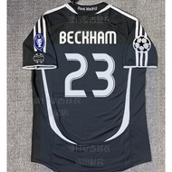 0607 Retro Football Jersey Real Madrid Beckham Raul Ronaldo Zidane**&&