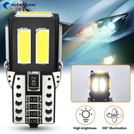 NOBELJIAOO T10 Car Motorcycle Light LED Bulb Canbus Error Free 7SMD 5730 White Light Day Driving Rea