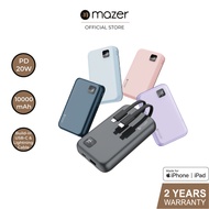 Mazer Infinite.Boost Power Link Trio 10K mAh Power Bank with Certified MFI Lightning &amp; USB-C Cables | 2 Years Warranty