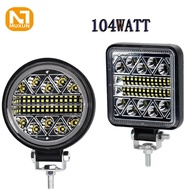 102W LED Kerja Lampu Bar 4Inch Off Road 12V 24V Spot LED Light Bar untuk Truk SUV 4WD 4X4 Perahu ATV