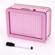 TEMU 1pc Dollar Sign Penny Bank Diy Pink Wooden Money Box, Reusable & . Suitable For And