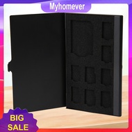 [MYHO]Monolayer Aluminum 1SD+ 8TF Micro SD Cards Pin StorageBox Case Holder