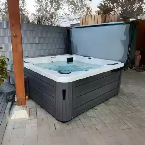 Custom Custom Whirlpools 6 Person Acrylic Spa Tubs CE Approved Massage Outdoor Spa Jacuzzier Hot Tub