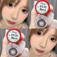 คอนแทคเลนส์⚫แฟชั่น 0.00ขนาด Bigeye minilens Black&Choco คอนแทคเลนส์ ชนิดนิ่ม รายเดือน