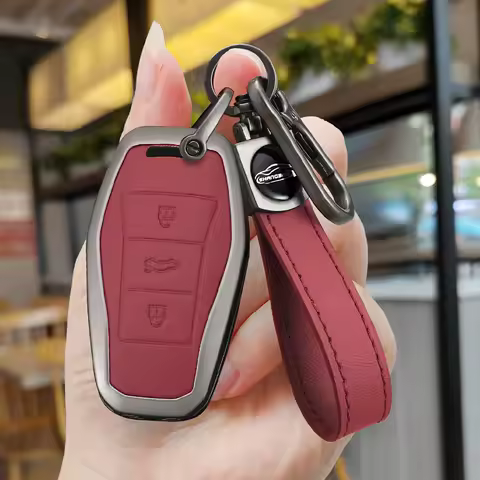 Zinc Alloy Car Key Case for JAC JS8 Sehol QX X8 A7 E10X JS6 Sei 6 ProSol QX Remote Cover Shell Keych