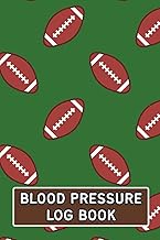 Blood Pressure Log Book: Mens Football Theme Weekly BP Journal, Daily 2 Year (104 weeks) Personal Tr