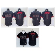 Cincinnati Reds Barry Louis Larkin #11 Dri-FIT ADV ML-B Men's Limited Edition Baseball Jersey-Black-