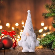 Christmas Gnome Doll Ornament Plush Gnome Doll Collectible Figurine for Xmas Holiday Home Table Deco