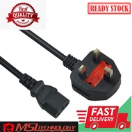 PREMIUM PC POWER CORD 3 Pin UK Power Cord Cable for PC Computer Power Supply / Monitor / Rice Cooker