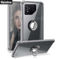 Clear Case For Asus Rog Phone 8 Pro Magnetic Ring Airbag Shockproof Soft Shell For ROG Phone 8 Phone Back Cover Casing