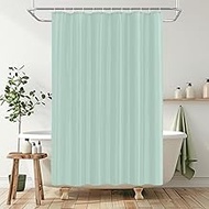 180 x 220 cm Polyester Textile Shower Curtain Anti-Mould for Bathroom, Curtain for Bathtub Shower Ma