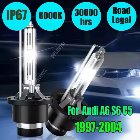 D2S HID Headlight ceramic tube protects against electrical leakage For Audi A6 S6 C5 1997 1998 1999 