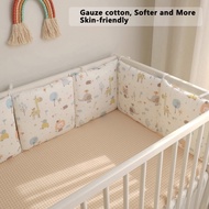 6pcs/set Baby Bed Bumper Crib Infant Bumper Cradle Protector Cotton Cushion Cot Bedding Set