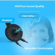 Telephone Headset RJ9  Voice Call Chat Headset Call Center Office Phone Headset