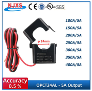 Split Core Current Transformer Manufactur Opct24al Opct35al 100/5 150/5 200/5a 250/5 400a 5a เปิด Ac Ct Clamp On Current Transform Sensor