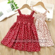Kids dress girl's strap skirt floral skirt Korean polka dot dress 2-3 years old baby girl skirt dres