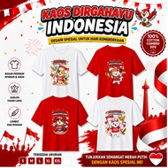 Boys' Independence Day T-shirt 17 August 1945 Kicau Mania I Boys' Clothes August Special Independenc