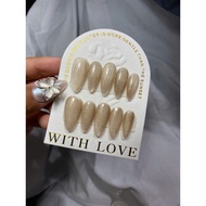 [H21] skin-flattering brown plain painted nailbox