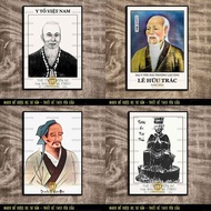 Paintings of Famous Physicians - Hoa Da Famous Physician - Hai Thuong Famous Physician (Le Huu Trac)