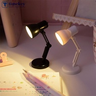 TIMEKEY Mini Table Lamp Foldable Desk Lamp LED Bedroom Study Reading Book Lamps Eye Protection Bedside Night Light B8J8