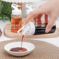 ️ [Solid Color Home] Japanese Pure White Oil Vinegar Bottle One-Hand Operation Seasoning Soy Sauce Jar