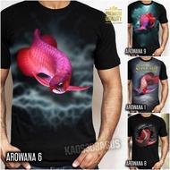 Arowana Super Red T-shirts Arowana Fish Premium Cool Tshirt Jersey