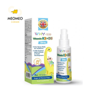 Vitamin K2 & D3 Why Kids Spray bổ sung Vitamin D3 và K2 Dạng Xịt cho bé từ sơ sinh 15ml