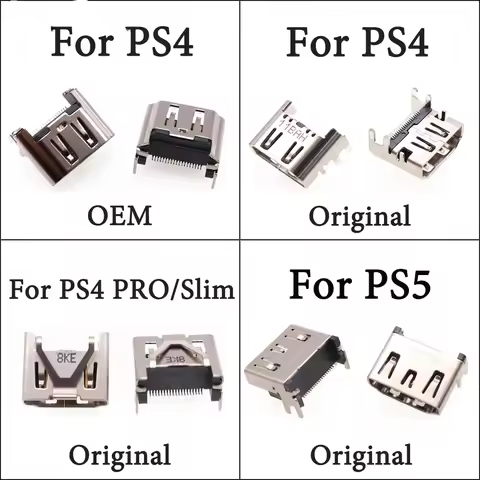 Replacement HDMI-compatible Port Display Socket Jack Connector for Sony PlayStation 4 PS4 Old Fat & 
