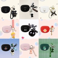 For Bose Ultra Open Earbuds Case Silicone Soft Case Cute Cinderella Keychain Pendant Cartoon Bose Ultra Open Earbuds Shockproof Shell Protective Cover