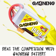 Gaoneng GNB 14.8v 1550mah 100c 4s Lipo Battery with XT60 Plug (2020 series) GNB1550/100-4S