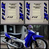 YAMAHA F1ZR FIZR MARLBORO 2003 WHITE MOTORCYCLE BODY STRIPING STICKER biru
