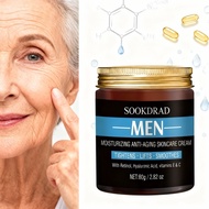 Men's Retinol HA Vit E&C Face Moisturizer 80g - Smoothing Lifting Formula For All Skin Types